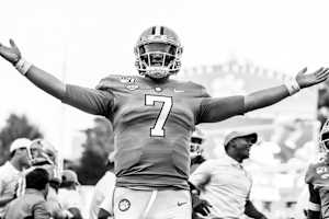 Chase Brice after one of Clemson's pregame Walk of Champions